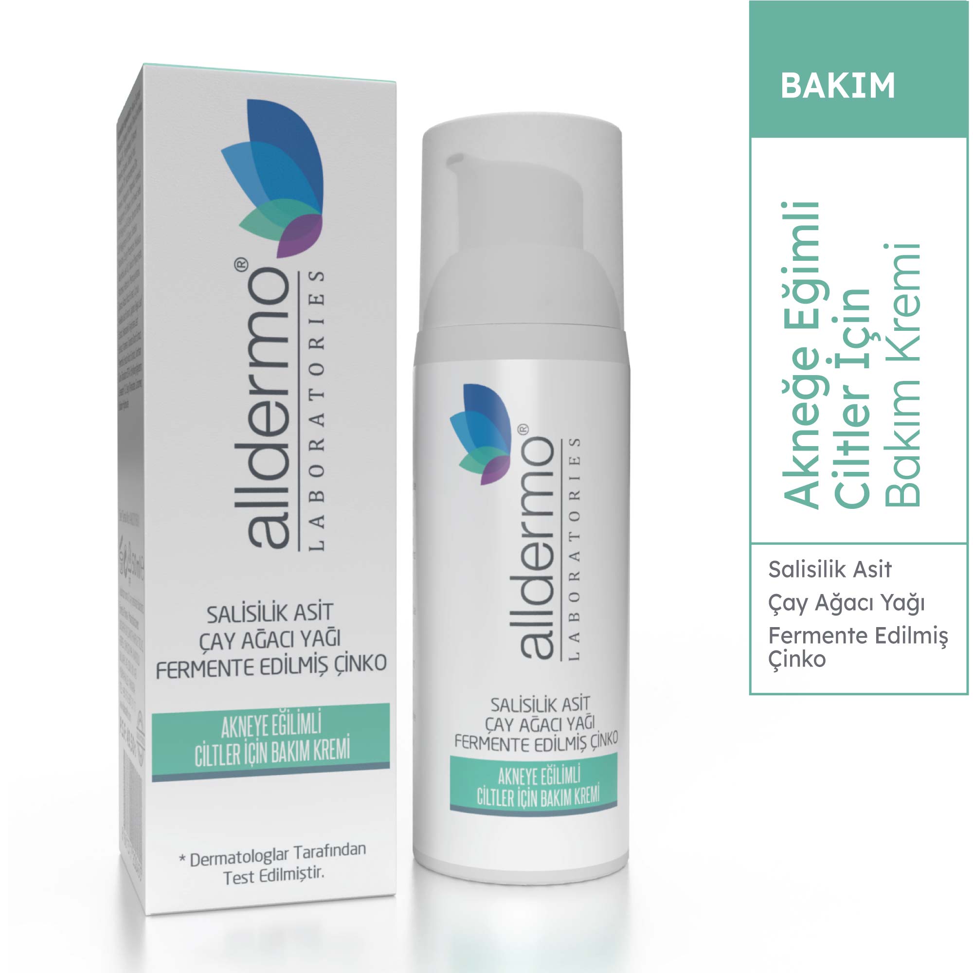 ALLDERMO AKNEYE EĞİLİMLİ CİLTLER İÇİN BAKIM KREMİ 50ML