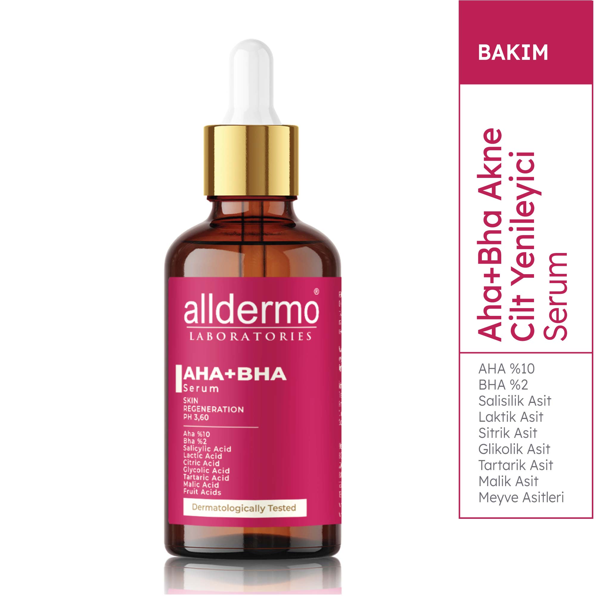Alldermo Aha+Bha Cilt YenileyiciSerum 30 ML